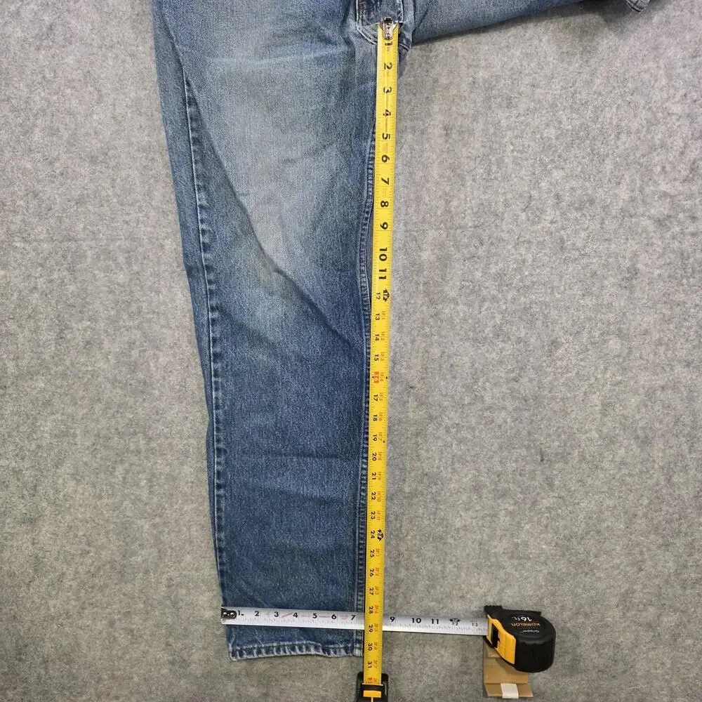 Vintage 90s Levis Jeans Mens 38x32 Straight Leg‎ Denim Orange Tab USA 40509-0215